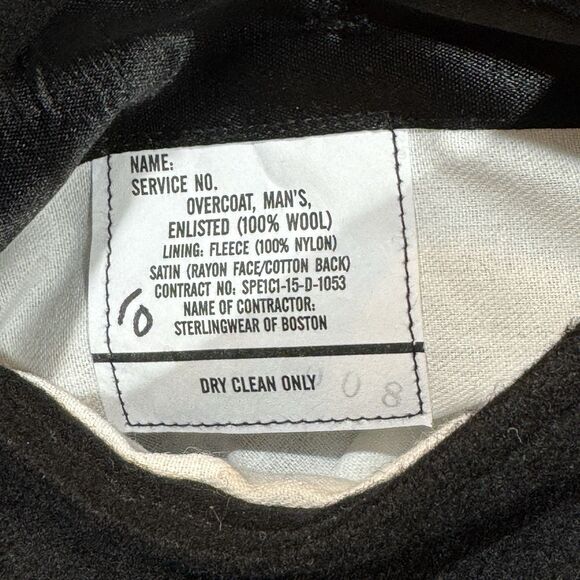 U.S. Navy Wool Peacoat 42XL — Quarterdeck Collection — Sterlingwear of Boston - Picture 6 of 14